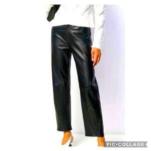 Dana Bachman 100% Lamb Skin Leather Pants Size 8